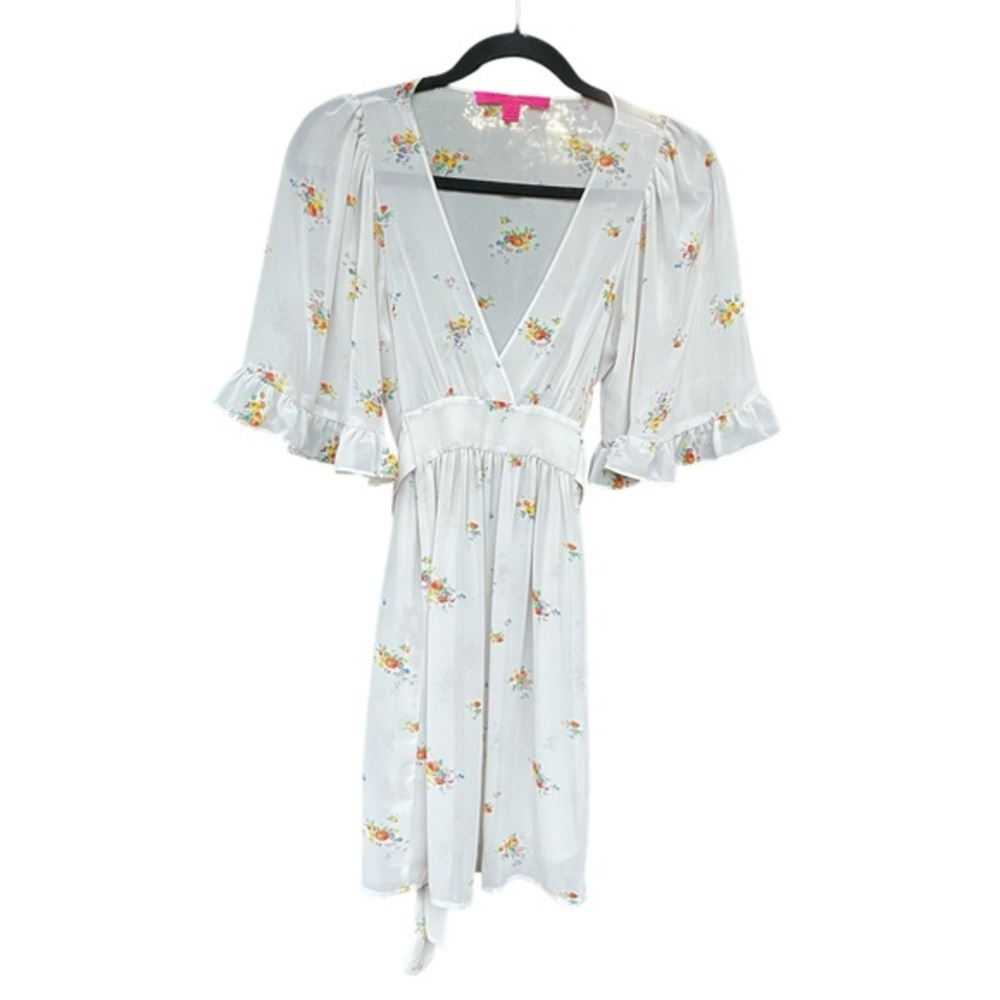 Betsey Johnson Vtg For Urban Outfitters Floral Mini Dress X-Small Boho Feminine